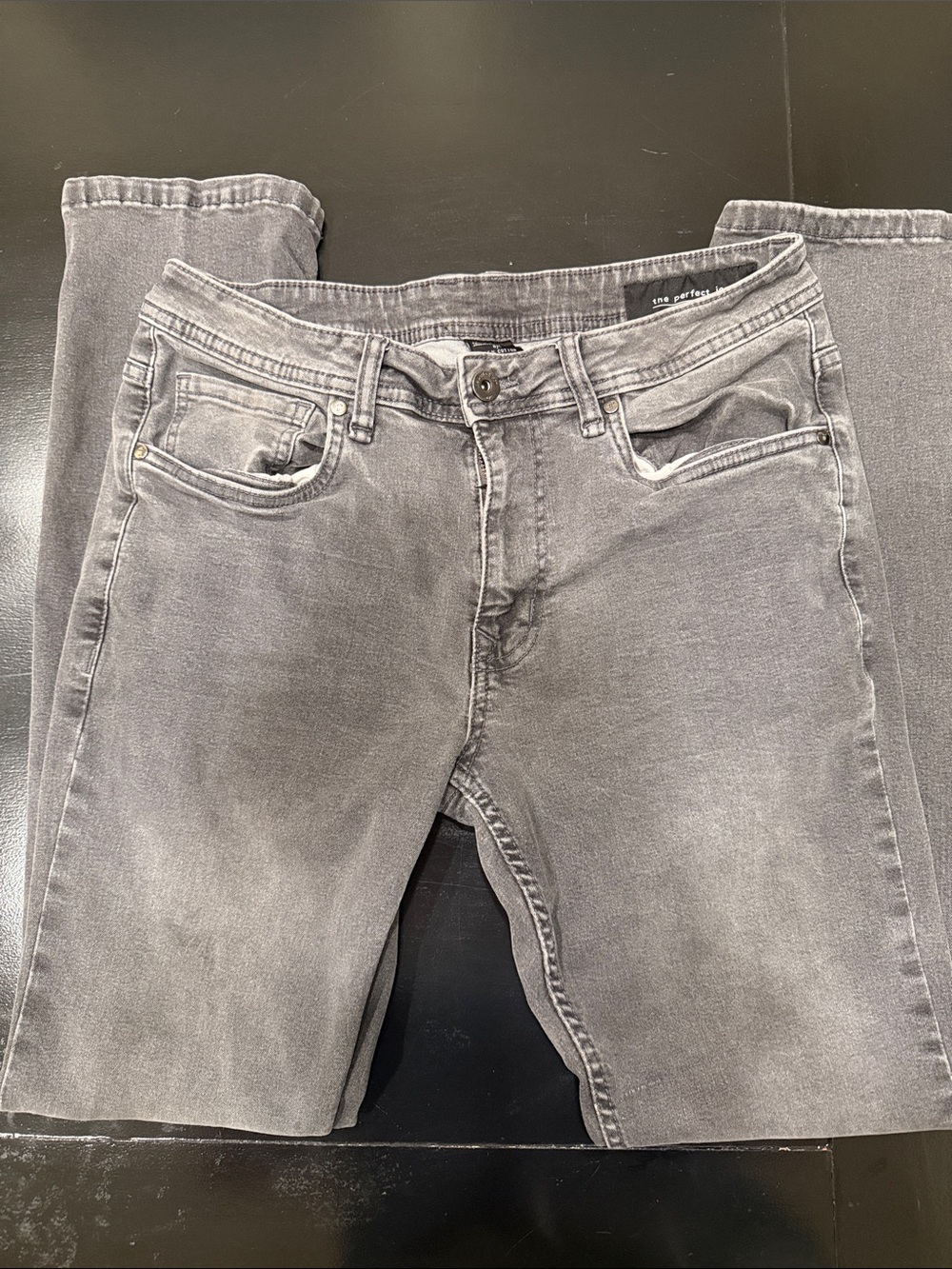 Slim Fit Gray Washed Men's Jeans